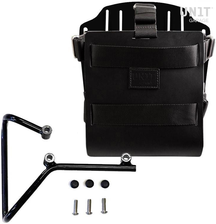 Unitgarage / ユニットガレージ Carrying system in aluminum with adjustable leather front  Quick Release System and Svartpilen 701 frame | U085-U000-3002