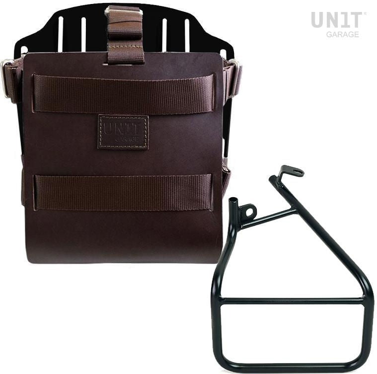 Unitgarage / ユニットガレージ Carrying system in aluminum with adjustable leather front  Quick Release System and frame Sportster S 1250 | U085-U000-3320SX