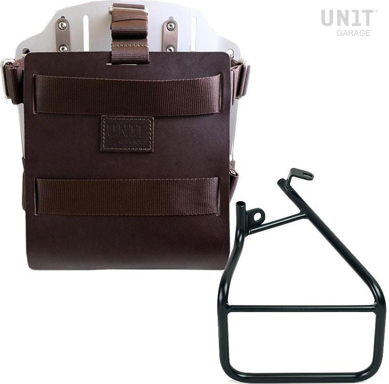 Unitgarage / ユニットガレージ Carrying system in aluminum with adjustable leather front  Quick Release System and frame Sportster S 1250 | U085-U000-3320SX