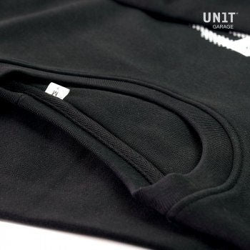 Unitgarage / ユニットガレージ Pioneer Carbon black sweatshirt  Size M | U106-m