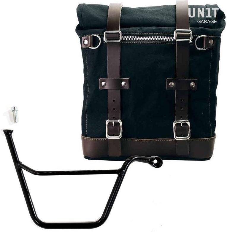 Unitgarage / ユニットガレージ Canvas Side Pannier Scram 22L-30L + Right Subframe Triumph T100 Bonneville (2001-2016) | U201-1005DX