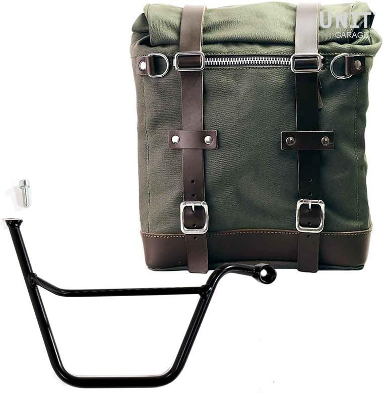 Unitgarage / ユニットガレージ Canvas Side Pannier Scram 22L-30L + Right Subframe Triumph T100 Bonneville (2001-2016) | U201-1005DX