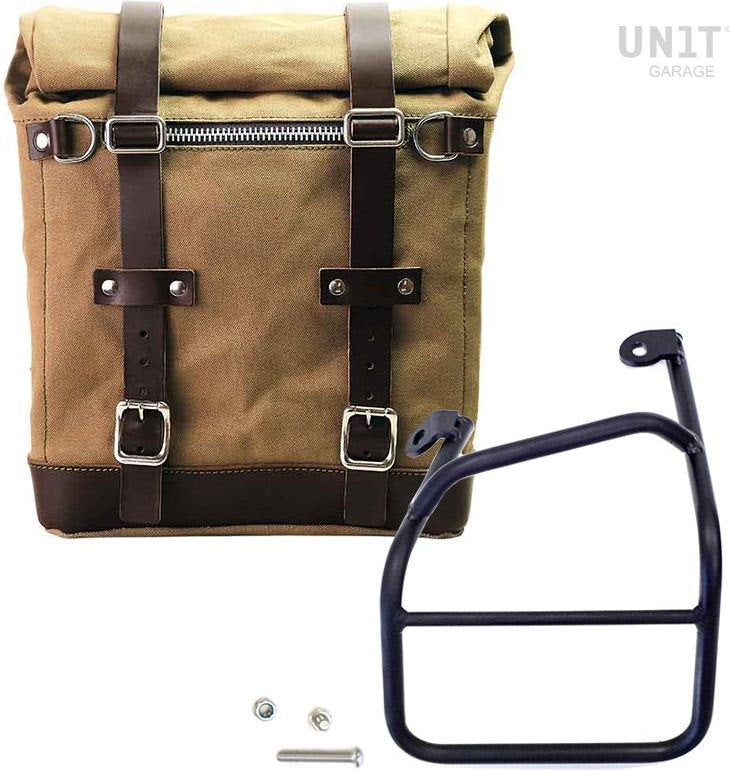 Unitgarage / ユニットガレージ Canvas Side Pannier Scram 22L-30L + Left subframe Ducati Scrambler 1100 | U201-1010SX