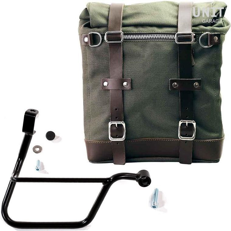 Unitgarage / ユニットガレージ Canvas Side Pannier Scram 22L-30L + Right Subframe Triumph T100 (2017 until now) | U201-1011DX