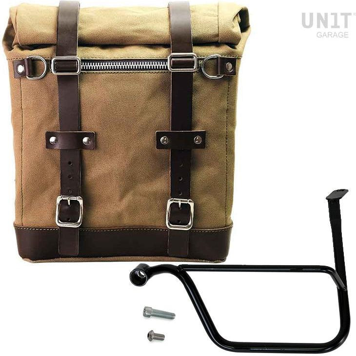 Unitgarage / ユニットガレージ Canvas Side Pannier Scram 22L-30L + Left Subframe Triumph Thruxton & Thruxton R 1200 (2016 until now) | U201-1020SX