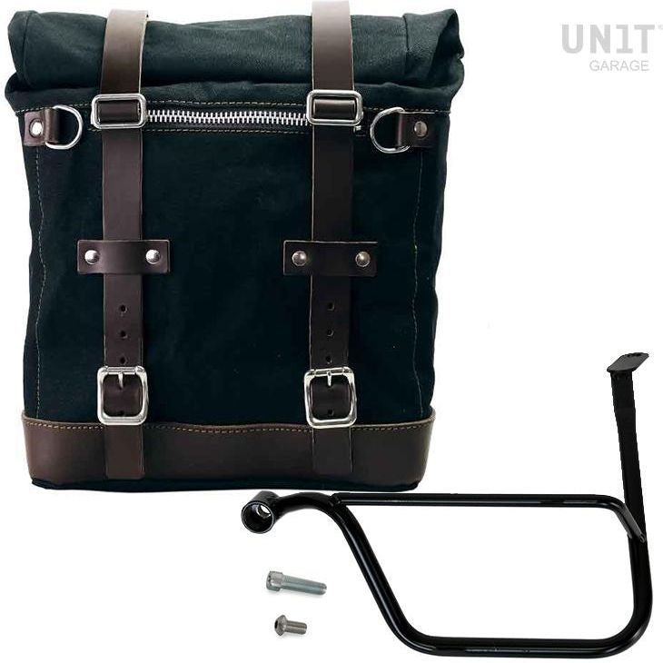 Unitgarage / ユニットガレージ Canvas Side Pannier Scram 22L-30L + Left Subframe Triumph Thruxton & Thruxton R 1200 (2016 until now) | U201-1020SX