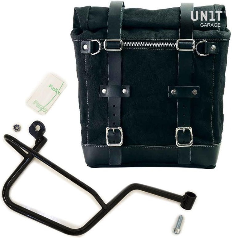 Unitgarage / ユニットガレージ Canvas Side Pannier Scram 22L-30L + Right Subframe Guzzi V7 | U201-2213DX
