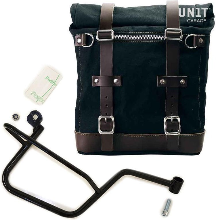 Unitgarage / ユニットガレージ Canvas Side Pannier Scram 22L-30L + Right Subframe Guzzi V7 | U201-2213DX