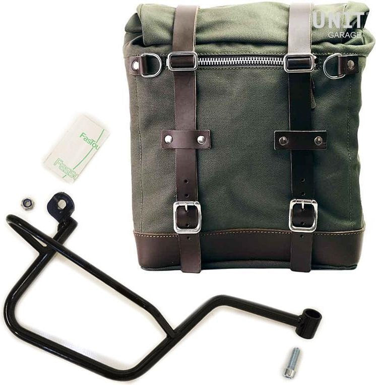 Unitgarage / ユニットガレージ Canvas Side Pannier Scram 22L-30L + Right Subframe Guzzi V7 | U201-2213DX