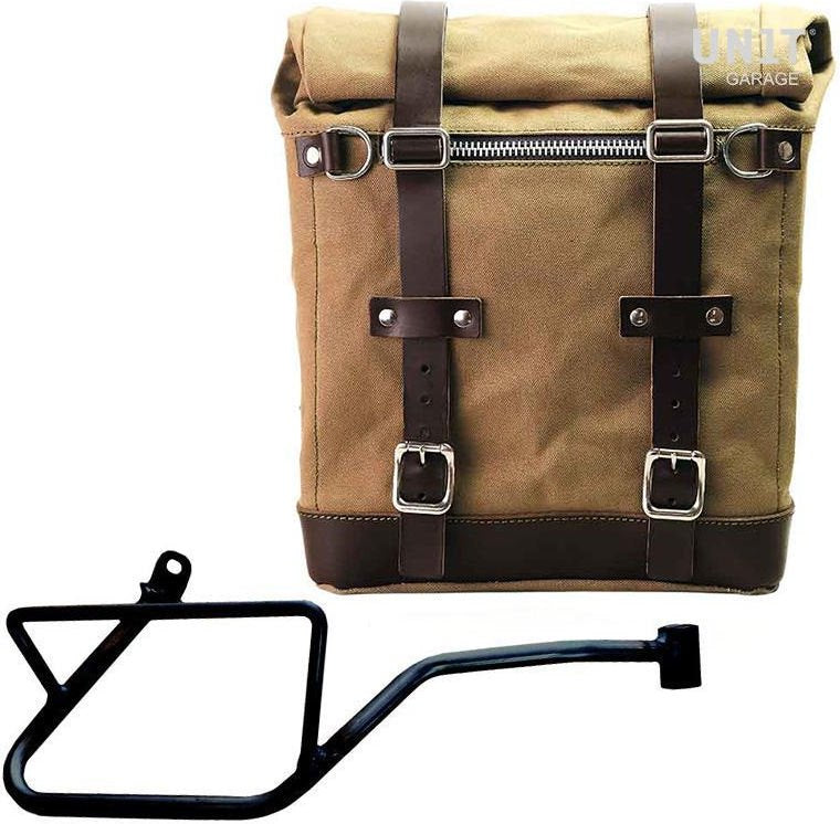 Unitgarage / ユニットガレージ Canvas Side Pannier Scram 22L-30L + Right Subframe Guzzi V7_850 | U201-2216DX