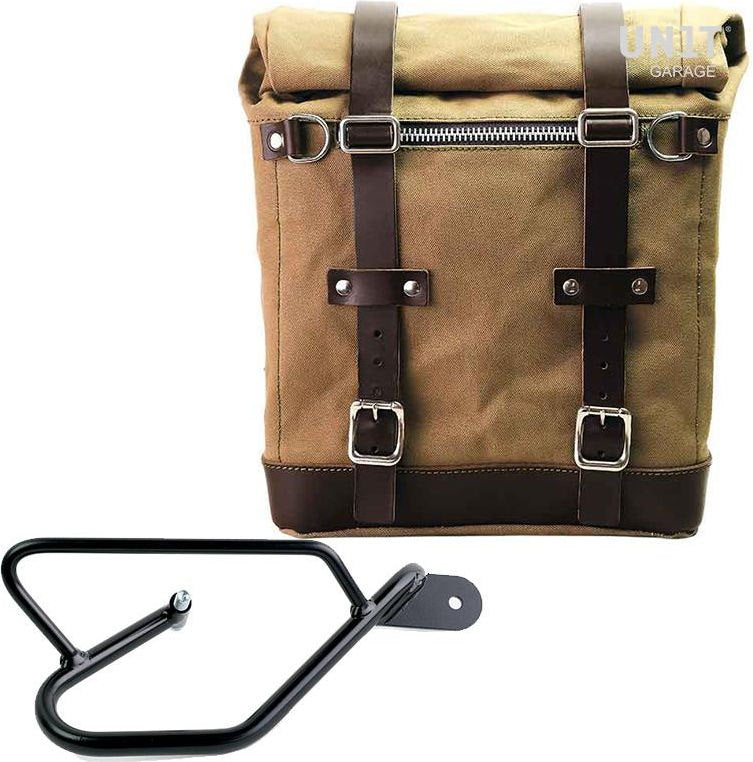 Unitgarage / ユニットガレージ Canvas Side Pannier Scram 22L-30L + Right Subframe Guzzi V9 Bobber | U201-2250DX