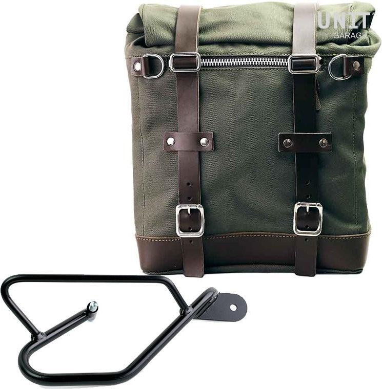 Unitgarage / ユニットガレージ Canvas Side Pannier Scram 22L-30L + Right Subframe Guzzi V9 Bobber | U201-2250DX