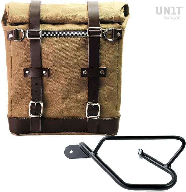 Unitgarage / ユニットガレージ Canvas Side Pannier Scram 22L-30L + Left Subframe Guzzi V9 Bobber | U201-2250SX