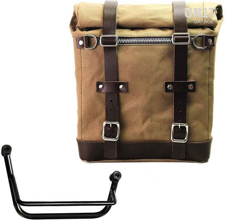 Unitgarage / ユニットガレージ Canvas Side Pannier Scram 22L-30L + Right Subframe Guzzi V85 TT | U201-2251DX