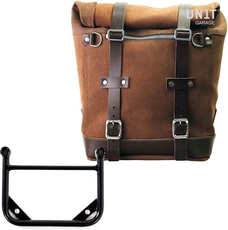 Unitgarage / ユニットガレージ Waxed suede side pannier Scram 22L-30L + Universal frame | U202-1006