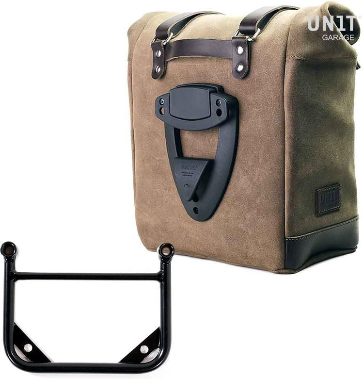 Unitgarage / ユニットガレージ Waxed suede side pannier Scram 22L-30L + Universal frame | U202-1006
