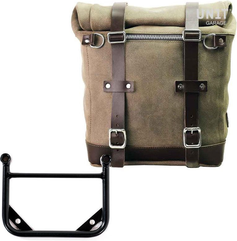 Unitgarage / ユニットガレージ Waxed suede side pannier Scram 22L-30L + Universal frame | U202-1006