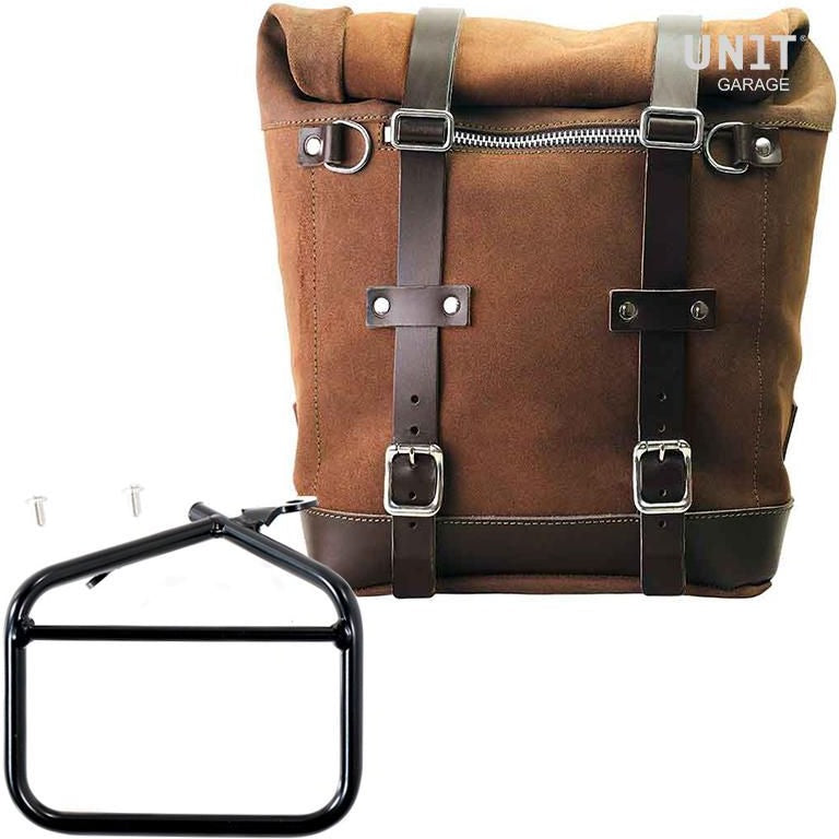 Unitgarage / ユニットガレージ Waxed suede side pannier Scram 22L-30L + Left subframe Ducati Scrambler Series | U202-1007