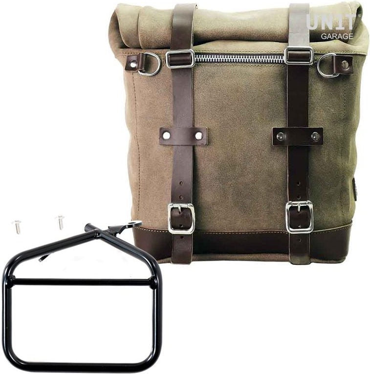 Unitgarage / ユニットガレージ Waxed suede side pannier Scram 22L-30L + Left subframe Ducati Scrambler Series | U202-1007