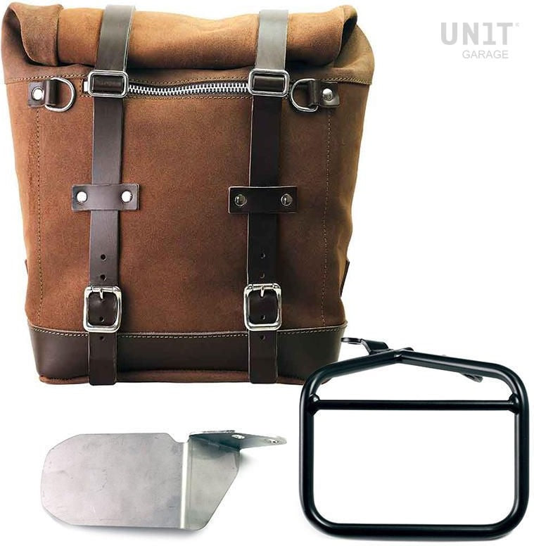 Unitgarage / ユニットガレージ Waxed suede side pannier Scram 22L-30L + Right subframe Ducati Scrambler | U202-1007DX