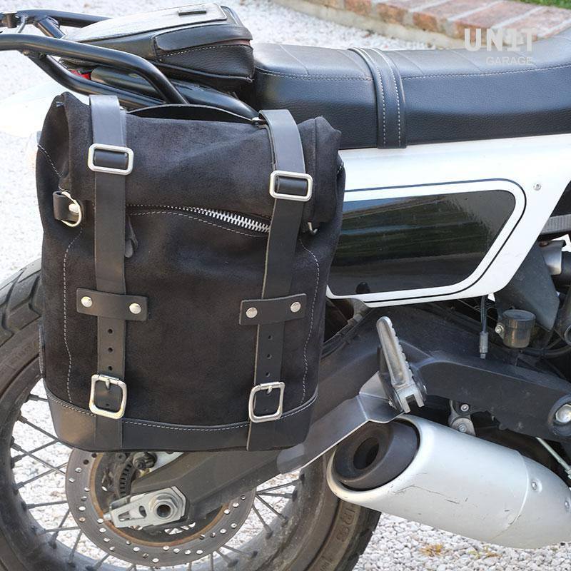 Unitgarage / ユニットガレージ Waxed suede side pannier Scram 22L-30L + Right subframe Ducati Scrambler | U202-1007DX