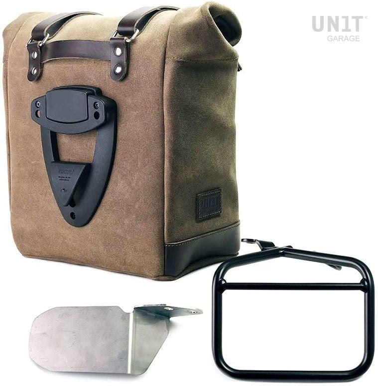 Unitgarage / ユニットガレージ Waxed suede side pannier Scram 22L-30L + Right subframe Ducati Scrambler | U202-1007DX