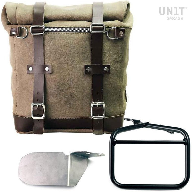 Unitgarage / ユニットガレージ Waxed suede side pannier Scram 22L-30L + Right subframe Ducati Scrambler | U202-1007DX