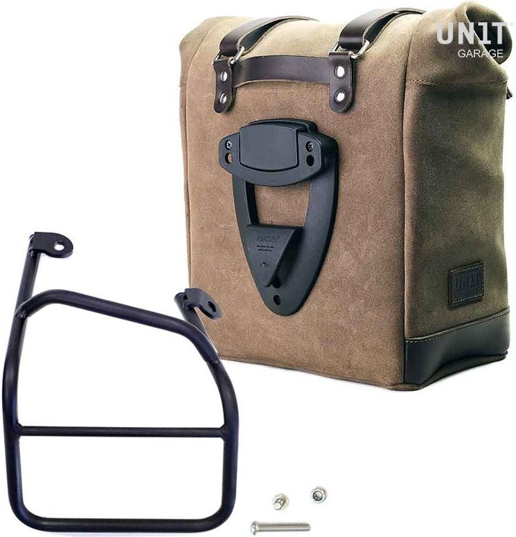 Unitgarage / ユニットガレージ Waxed suede side pannier Scram 22L-30L + Right Subframe Ducati Scrambler 1100 | U202-1010DX