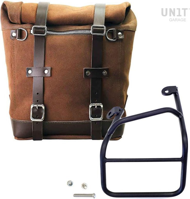 Unitgarage / ユニットガレージ Waxed suede side pannier Scram 22L-30L + Left Subframe Ducati Scrambler 1100 | U202-1010SX