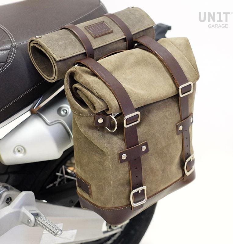 Unitgarage / ユニットガレージ Waxed suede side pannier Scram 22L-30L + Left Subframe Ducati Scrambler 1100 | U202-1010SX