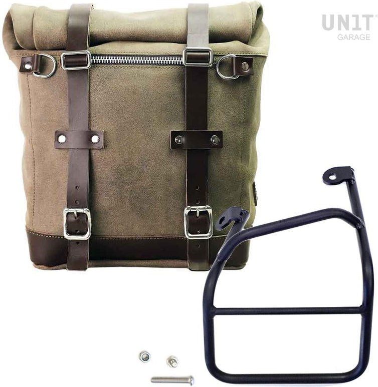 Unitgarage / ユニットガレージ Waxed suede side pannier Scram 22L-30L + Left Subframe Ducati Scrambler 1100 | U202-1010SX