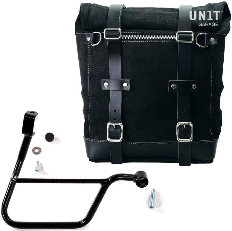 Unitgarage / ユニットガレージ Waxed suede side pannier Scram 22L-30L + Right Subframe Triumph T100 (2017 until now) | U202-1011DX