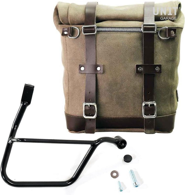 Unitgarage / ユニットガレージ Waxed suede side pannier Scram 22L-30L + Right Subframe Triumph Street 900 Series (2017 until now) | U202-1013DX
