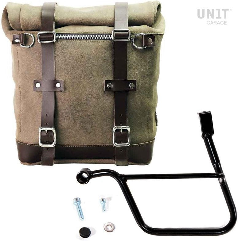 Unitgarage / ユニットガレージ Waxed suede side pannier Scram 22L-30L + Left Subframe Triumph Street 900 Series (2017 until now) | U202-1013SX