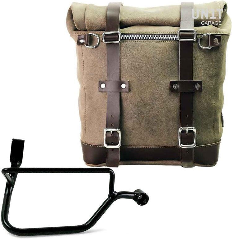 Unitgarage / ユニットガレージ Waxed suede side pannier Scram 22L-30L + Right Subframe Triumph Street Twin 900 (2016 until now) | U202-1017DX