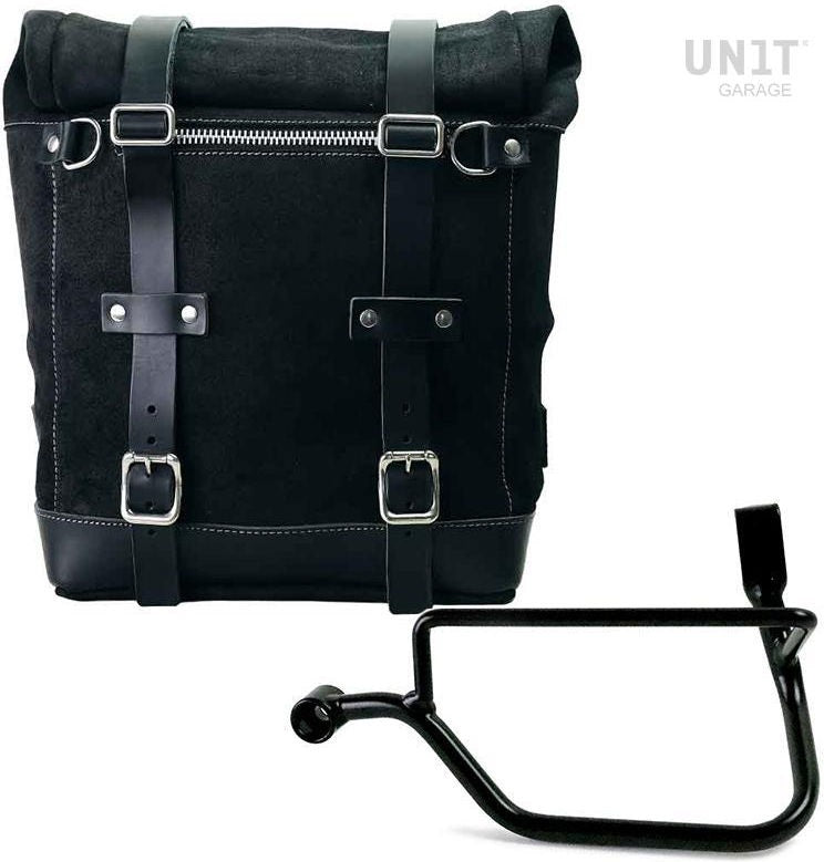 Unitgarage / ユニットガレージ Waxed suede side pannier Scram 22L-30L + Left Subframe Triumph Street Twin 900 SX (2016 until now) | U202-1017SX
