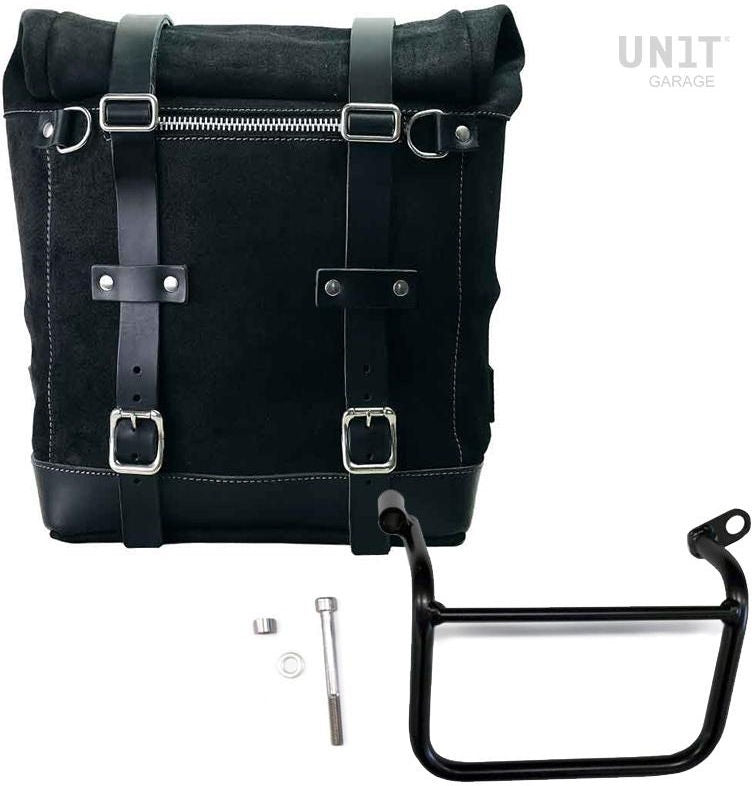 Unitgarage / ユニットガレージ Waxed suede side pannier Scram 22L-30L + Left Subframe Triumph Scrambler 1200 XC_XE (2019 until now) | U202-1019SX