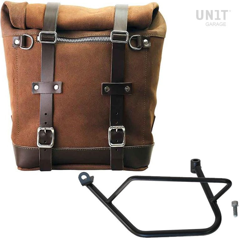Unitgarage / ユニットガレージ Waxed suede side pannier Scram 22L-30L + Left Subframe Kawasaki Z900RS | U202-1021SX