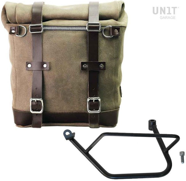 Unitgarage / ユニットガレージ Waxed suede side pannier Scram 22L-30L + Left Subframe Kawasaki Z900RS | U202-1021SX