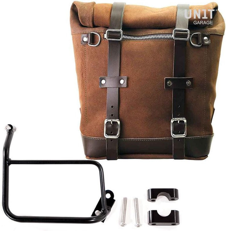 Unitgarage / ユニットガレージ Waxed suede side pannier Scram 22L-30L + Subframe R1200 GS | U202-1229