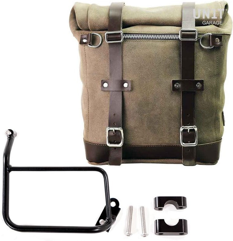 Unitgarage / ユニットガレージ Waxed suede side pannier Scram 22L-30L + Subframe R1200 GS | U202-1229