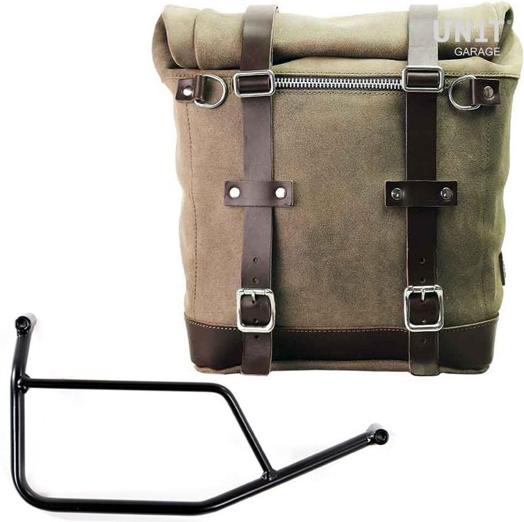 Unitgarage / ユニットガレージ Waxed suede side pannier Scram 22L-30L + Subframe R 1200 R | U202-1421