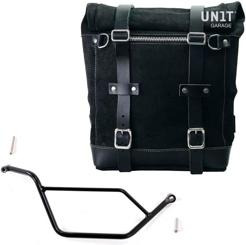 Unitgarage / ユニットガレージ Waxed suede side pannier Scram 22L-30L + Right subframe Bmw GS 850/1100/1150 e AD | U202-1524DX