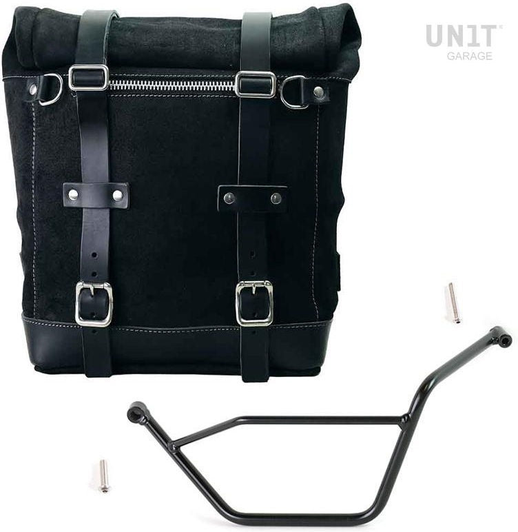 Unitgarage / ユニットガレージ Waxed suede side pannier Scram 22L-30L + Left subframe Bmw GS 850/1100/1150 e AD | U202-1524SX