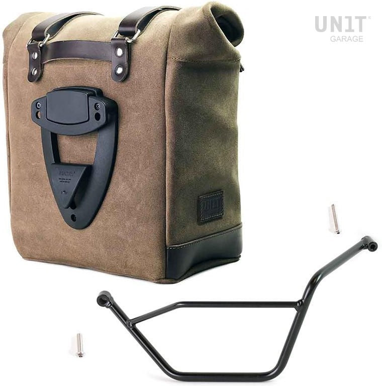 Unitgarage / ユニットガレージ Waxed suede side pannier Scram 22L-30L + Left subframe Bmw GS 850/1100/1150 e AD | U202-1524SX