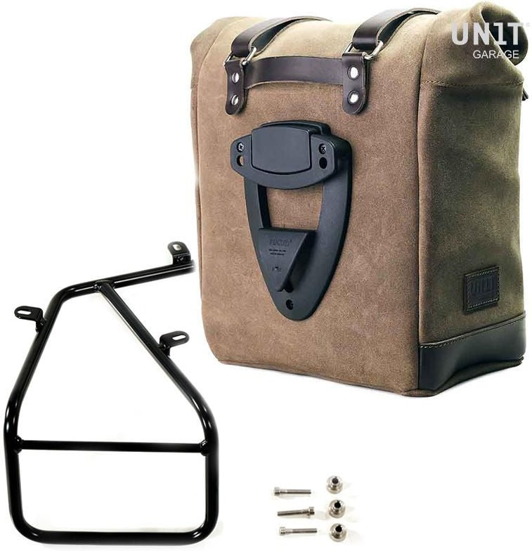 Unitgarage / ユニットガレージ Waxed suede side pannier Scram 22L-30L + Subframe NineT Series | U202-1620