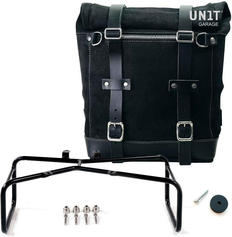 Unitgarage / ユニットガレージ Waxed suede side pannier Scram 22L-30L + Double Subframe NineT | U202-1626-A2