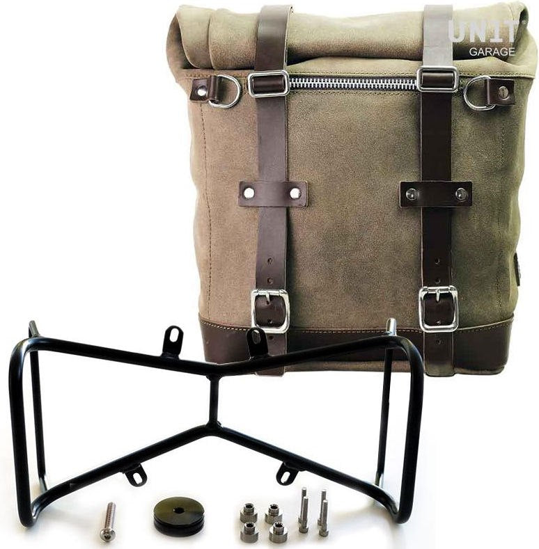 Unitgarage / ユニットガレージ Waxed suede side pannier Scram 22L-30L + Symmetrical Double Subframe NineT | U202-1632-A2