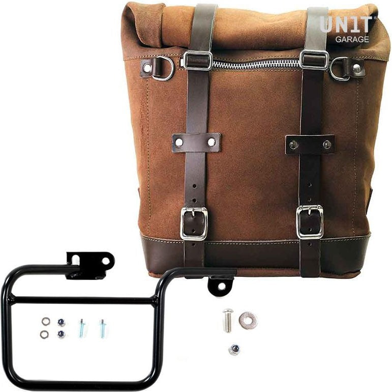 Unitgarage / ユニットガレージ Waxed suede side pannier Scram 22L-30L + Subframe K Series | U202-1806