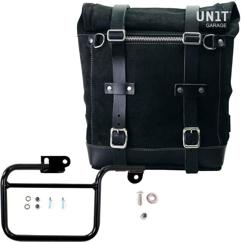 Unitgarage / ユニットガレージ Waxed suede side pannier Scram 22L-30L + Subframe K Series | U202-1806